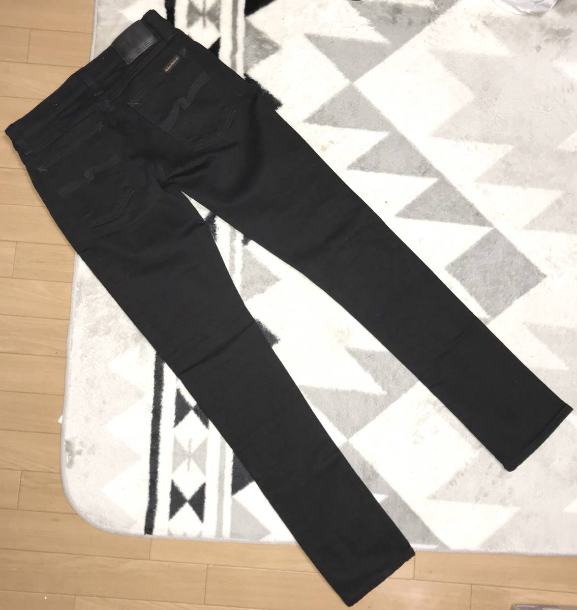 新品】NUDIE JEANS ヌーディージーンズ LONG JOHN BLACK BLACK W28L32 