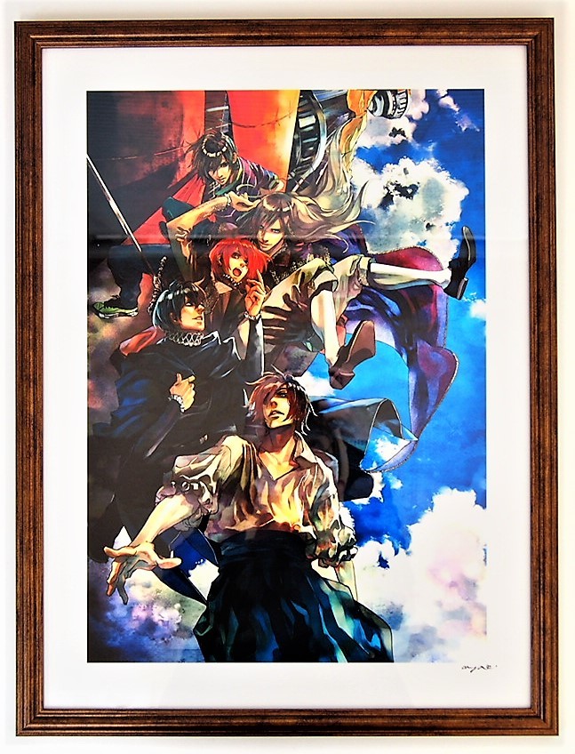 希少】複製原画/FLESH&BLOOD/彩/直筆サイン入り/額装付/Chara創刊17