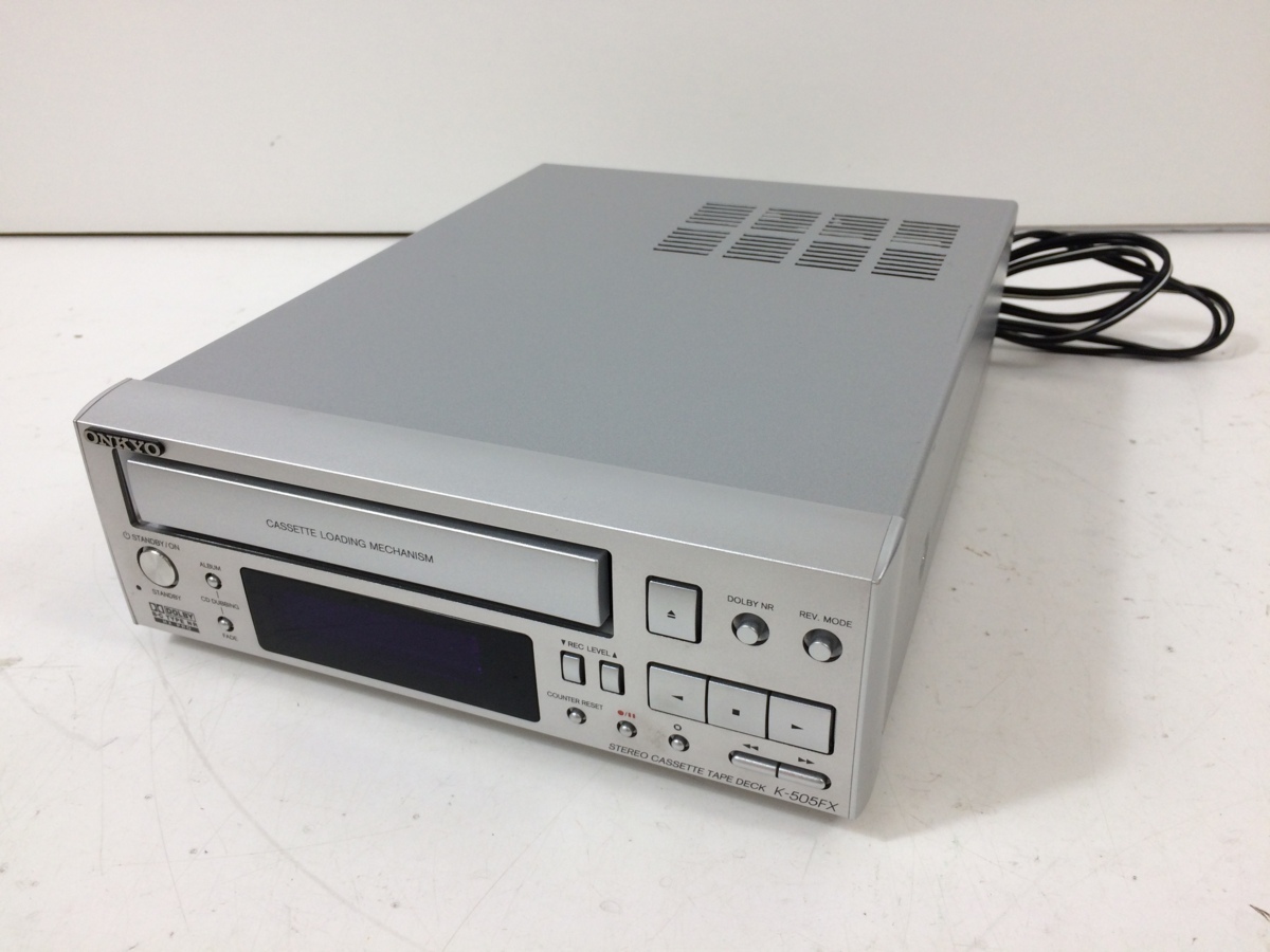 ONKYO K-505FX カセットデッキ オーディオ機器 ステレオカセットテープ