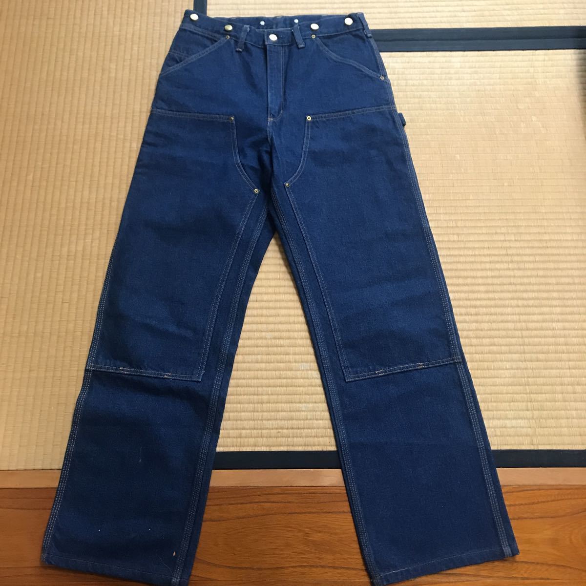レア物 濃紺 美品 Carhartt カーハート ダブルニー ペインターパンツ 