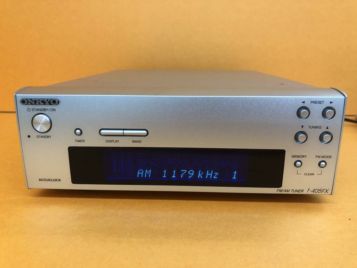 電1594-308♪ONKYO FM/AMチューナー T-405FX 【公式通販】