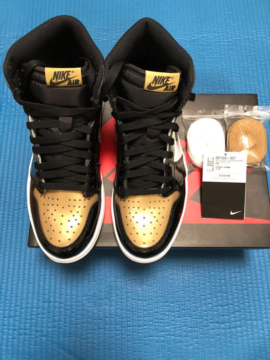 NIKE AIR JORDAN 1 RETRO HIGH OG NRG GOLD TOE US7 25cm 国内正規品 