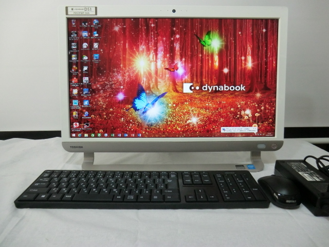 東芝 dynabook 一体型 PC 21.5型 D51/PW Win8.1 美品　HDD2TB