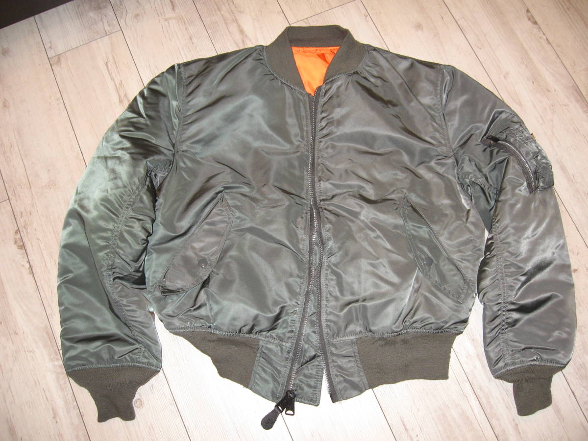 【人気セール，限定セール】 ALPHA アルファMA-1フライトジャケット Lサイズ カーキ(Lサイズ)｜売買されたオークション情報、yahooの商品情報をアーカイブ公開 - オークファン 男性用