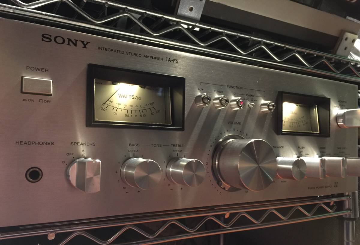 ソニー TA-F5 プリメインアンプ MCヘッドアンプ内蔵 稼働品 SONY - TA 