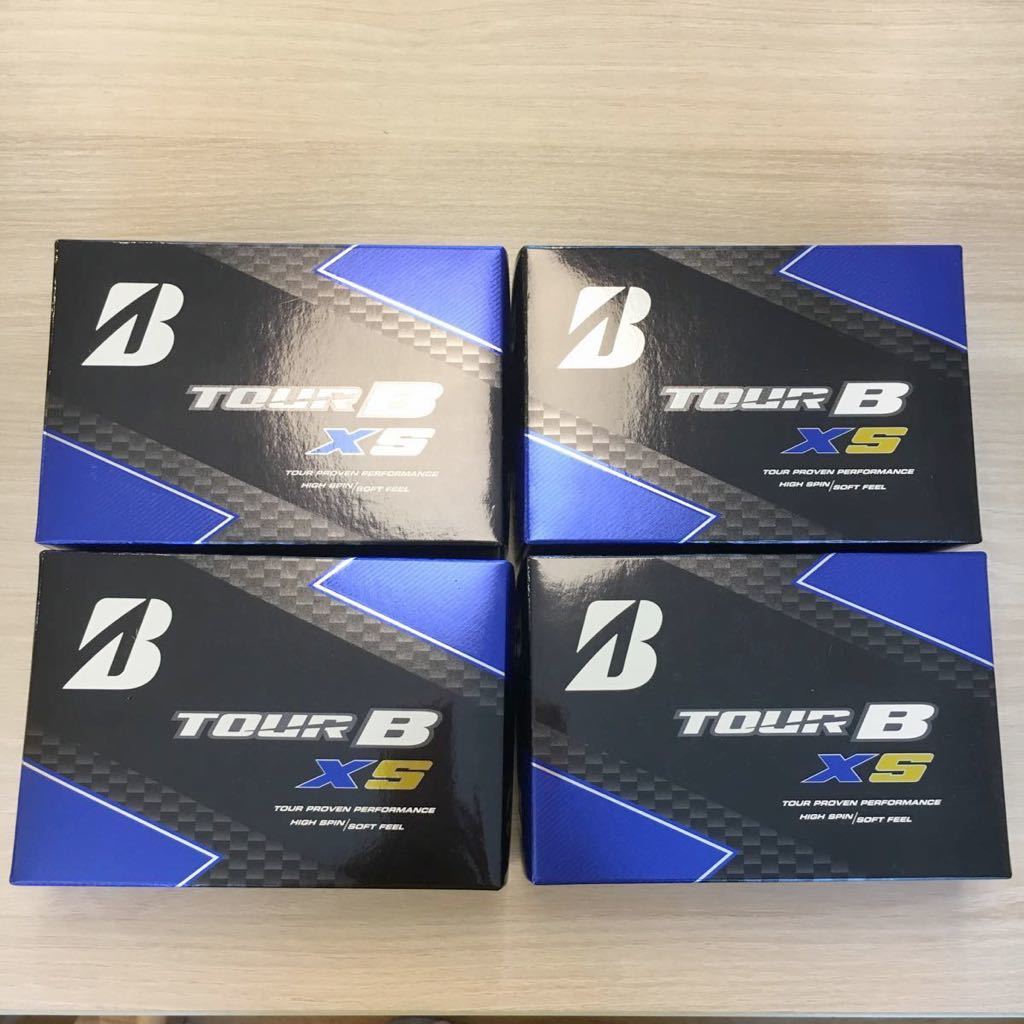 新品 最新 2017年 ブリヂストンツアーB XSゴルフボール2ダース(24個)ホワイトNEW_1