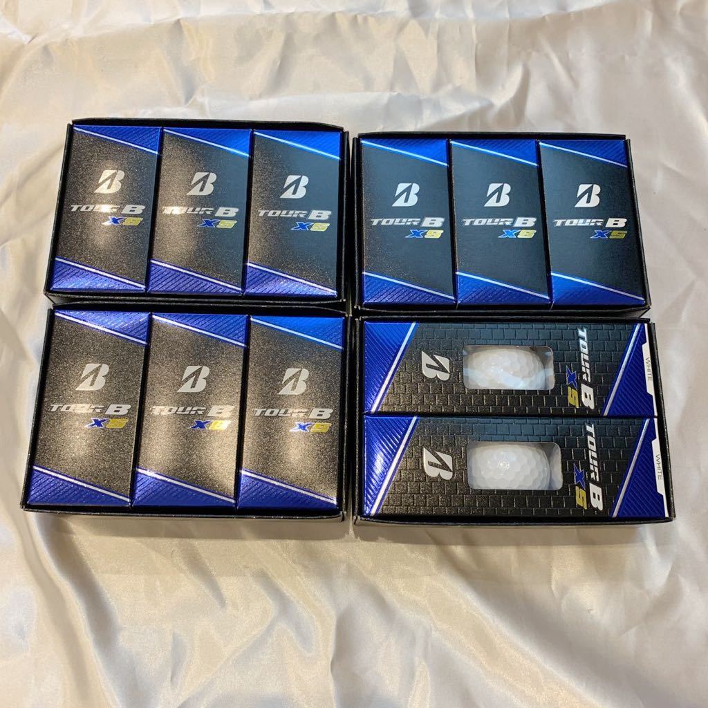 新品 最新 2017年 ブリヂストンツアーB XSゴルフボール2ダース(24個)ホワイトNEW_4