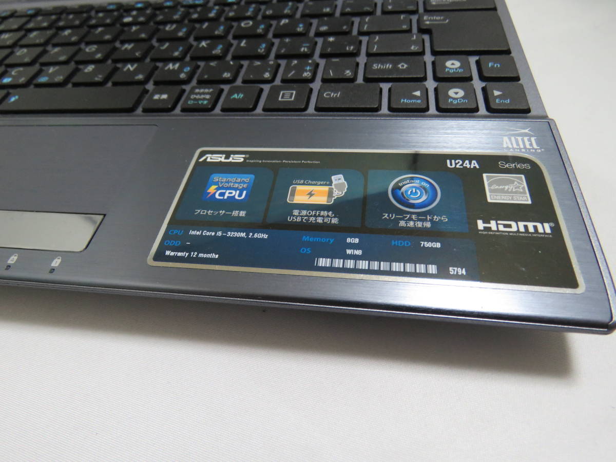 限定特価 ASUS U24A U24A-PX3230H Corei5-3230M