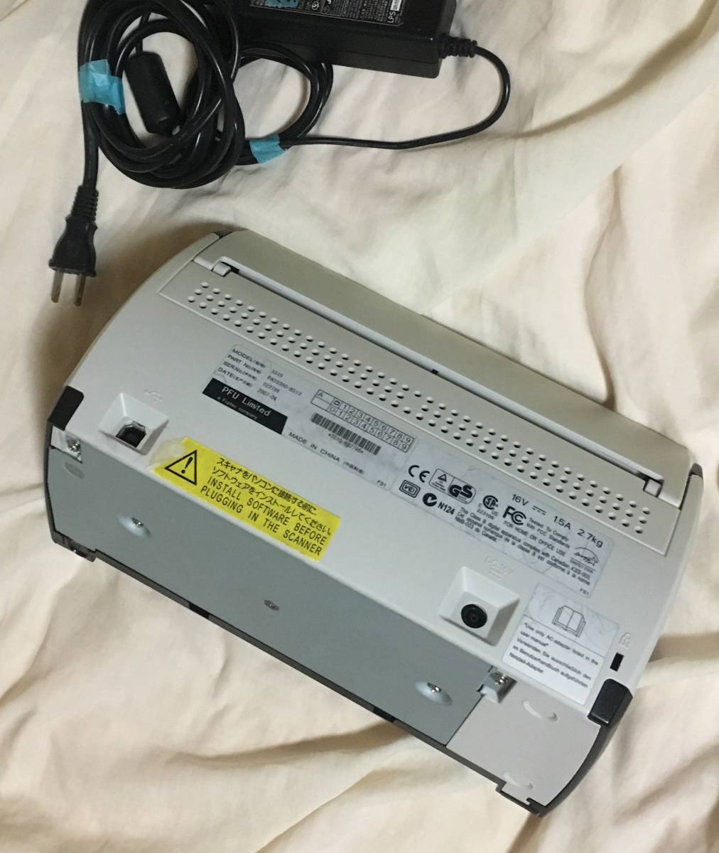 スキャン15，405回 富士通 A4対応 カラースキャナー ScanSnap S510