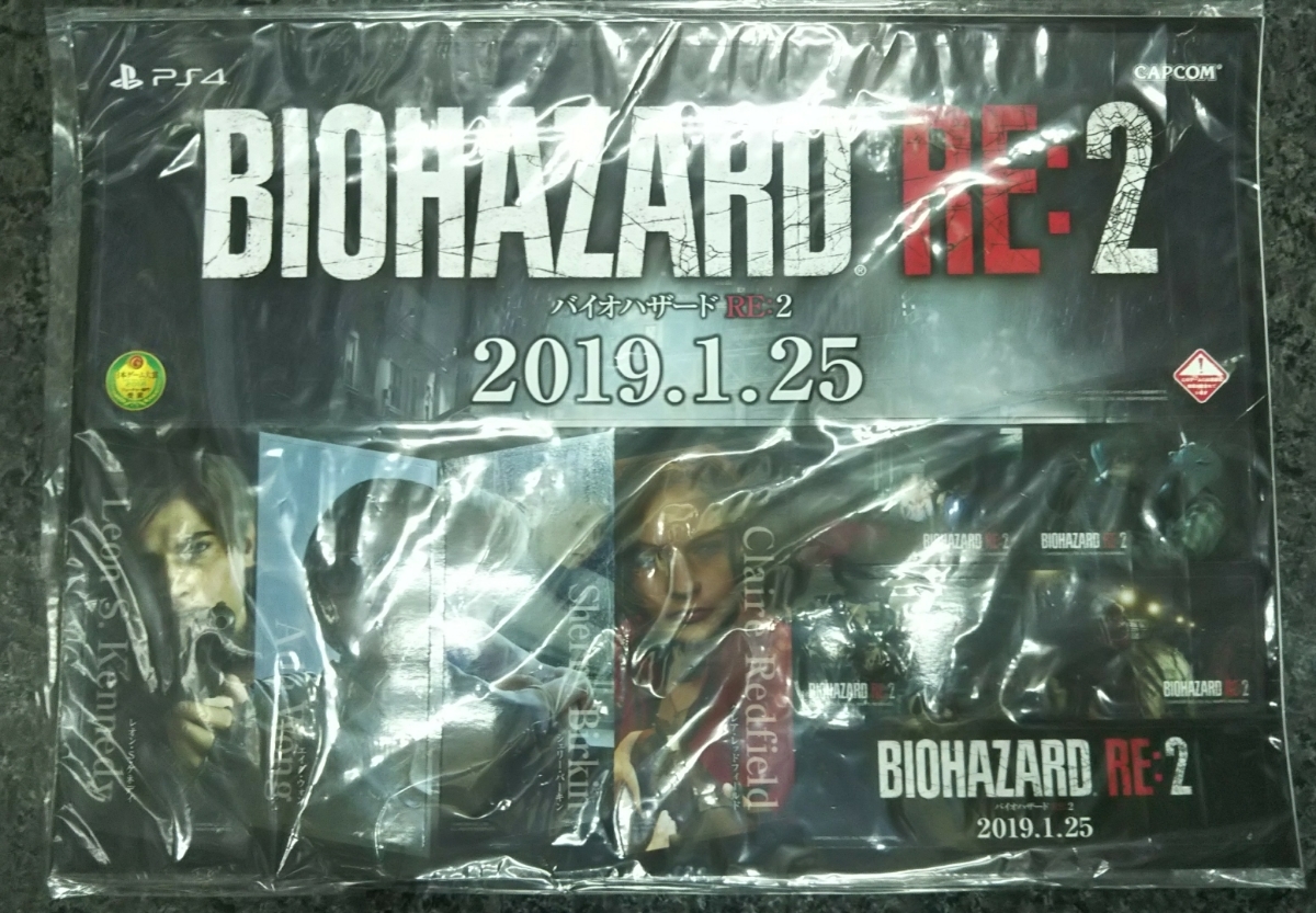 カプコン バイオハザード 非売品POPセット① PS4 バイオハザードRE：2 