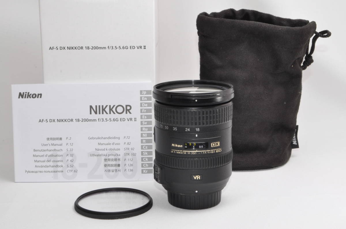 ☆極上美品☆ Nikon ニコン AF-S DX NIKKOR 18-200mm f/3.5-5.6