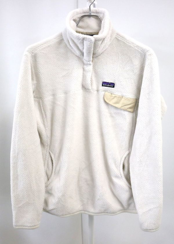 patagonia パタゴニア POLARTEC リツール スナップT プルオーバー 白 