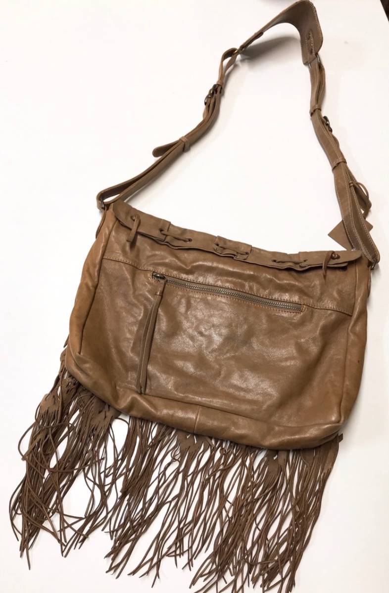genten ゲンテン CERCHI チェルキ レザー ショルダー バッグ【USED美品 