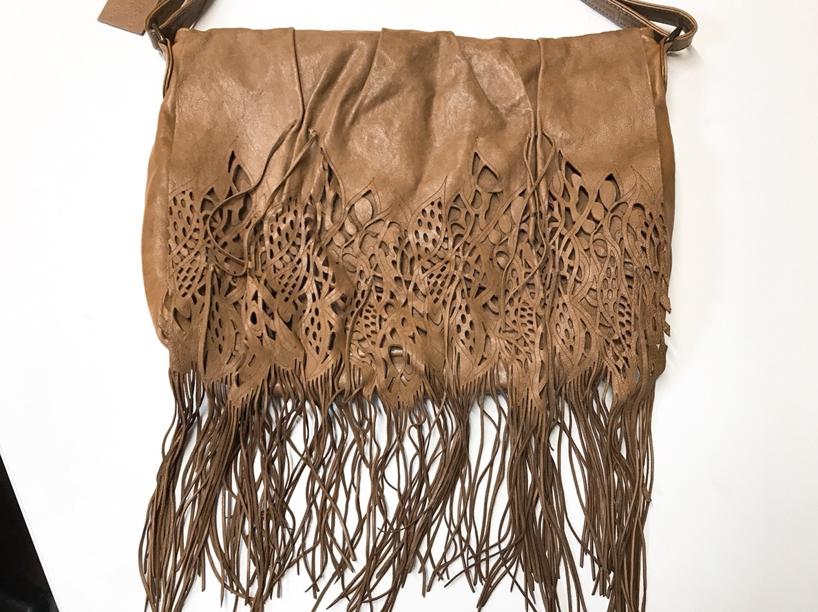 genten ゲンテン CERCHI チェルキ レザー ショルダー バッグ【USED美品 