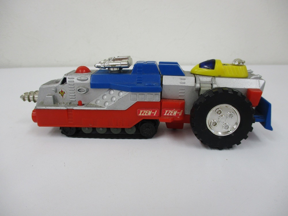 524MG 恐竜大戦争 アイゼンボーグ アイゼン1号 アイゼン2号 合体 セット★レトロ ミニカー フィギュア 円谷プロ トミー TOMY アイゼン合金 恐竜大戦争 トミー アイゼンボーグ号 Dai Kyouryuu 合体セット合金