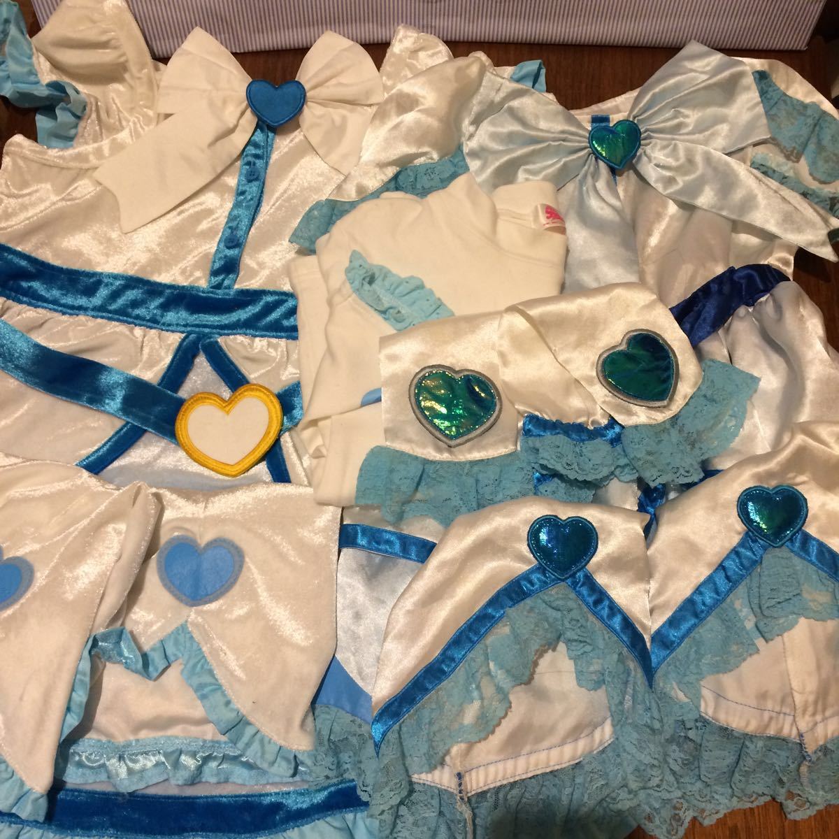 ふたりはプリキュア キュアホワイト 衣装 コスプレ ふたりはプリキュアマックスハート 2種類まとめて 中古 130サイズ レジェンドプリキュア