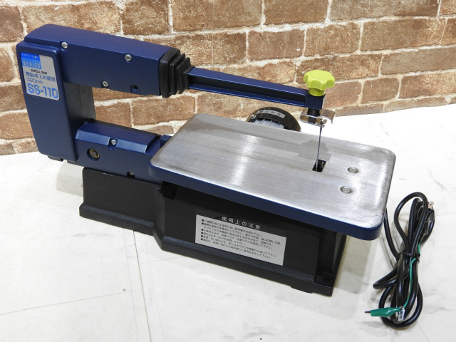 売切 中古 EARTH MAN SERIES SCROLL SAW 電動卓上糸鋸盤 320mm SS-110 現状渡し