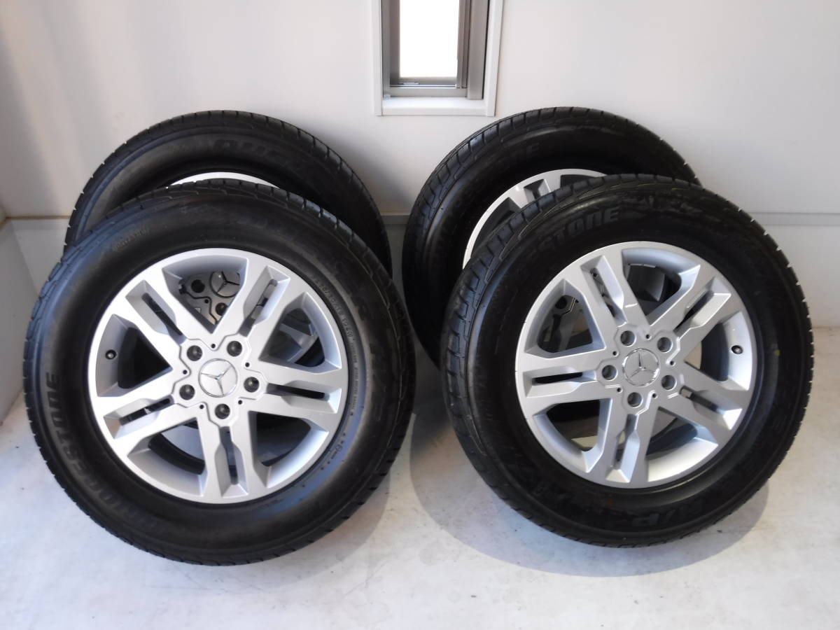 ★新車外し★送料無料★ ベンツ ゲレンデ Gクラス G350d W463 純正ホイール ブリヂストン デューラー P265/60R18 7.5J×18 4本セット！★_1