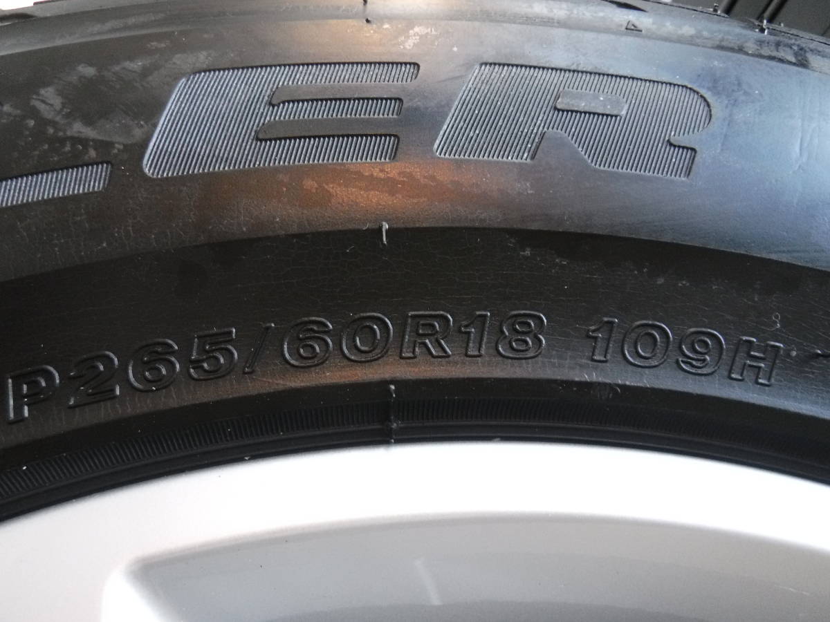 ★新車外し★送料無料★ ベンツ ゲレンデ Gクラス G350d W463 純正ホイール ブリヂストン デューラー P265/60R18 7.5J×18 4本セット！★_10
