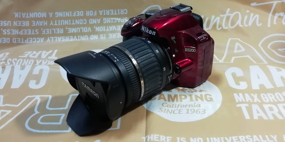 D3200 Nikon | D3200◇一眼レフカメラ◇お洒落なレッド ◇ショット数少なめ