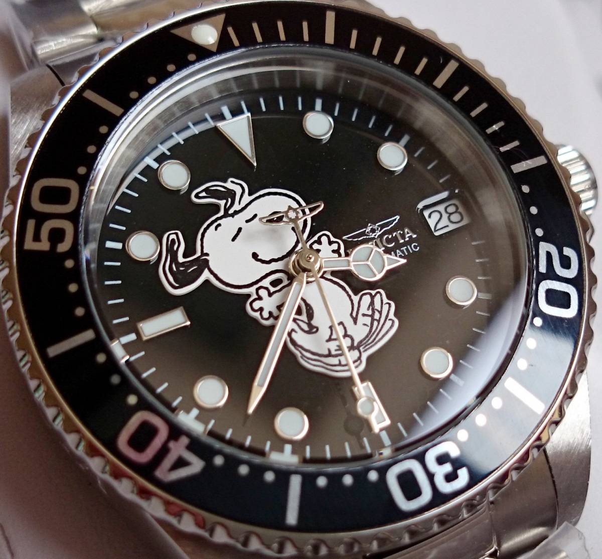 スヌーピー - INVICTA Snoopy⁄INVICTA⁄新品 腕時計 デイト黒文字盤 