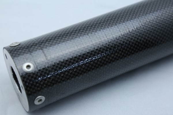 1円売り切り！カーボン・ステンレスサイレンサー 1本 逆三角形 ボルト