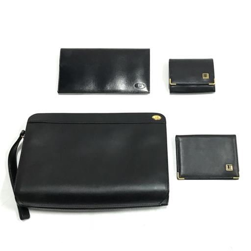 ダンヒル メンズ dunhill クラッチバッグ セカンドバッグ レザー 美品 