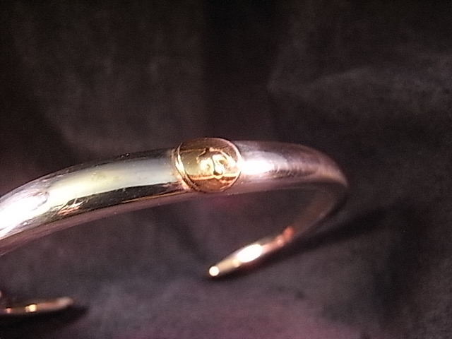 goro's ゴローズ　old　金　メタル　付き　顔　バングル　イーグル　ブレス_1