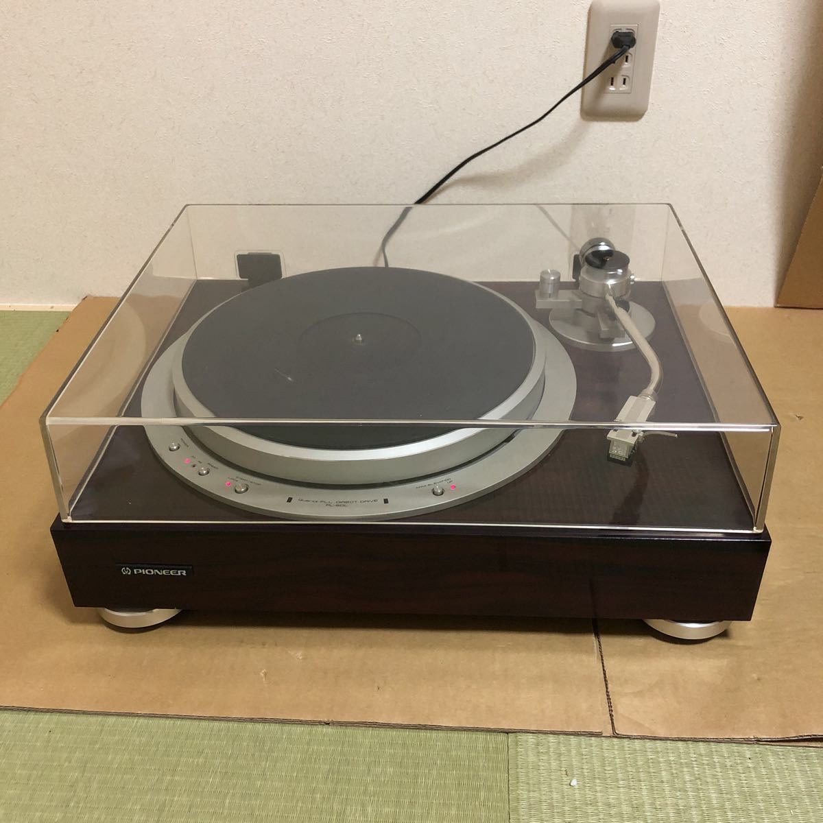 パイオニア、93年8月 3日ステレオレコードプレーヤー PIONEER ダイレクト ドライブ ステレオ レコード プレーヤー PL-50L