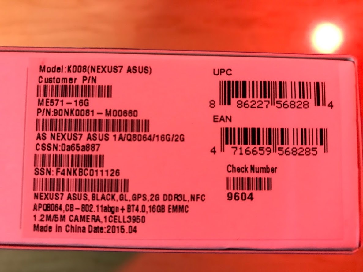 ◎ASUS　Google Nexus7 2013 Wi-Fi 16GB (ME571-16G) ブラック バンカーリング、カバー付き◎_2