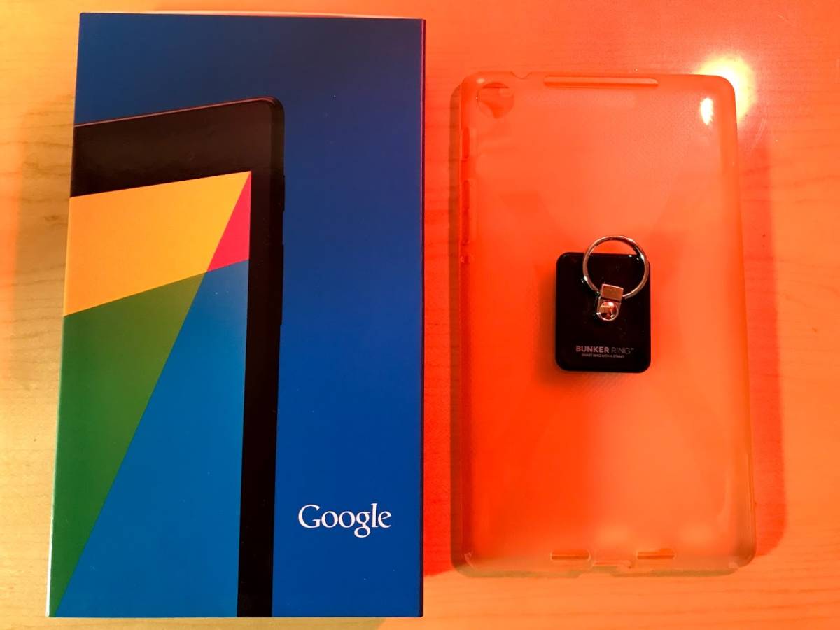 ◎ASUS　Google Nexus7 2013 Wi-Fi 16GB (ME571-16G) ブラック バンカーリング、カバー付き◎_6