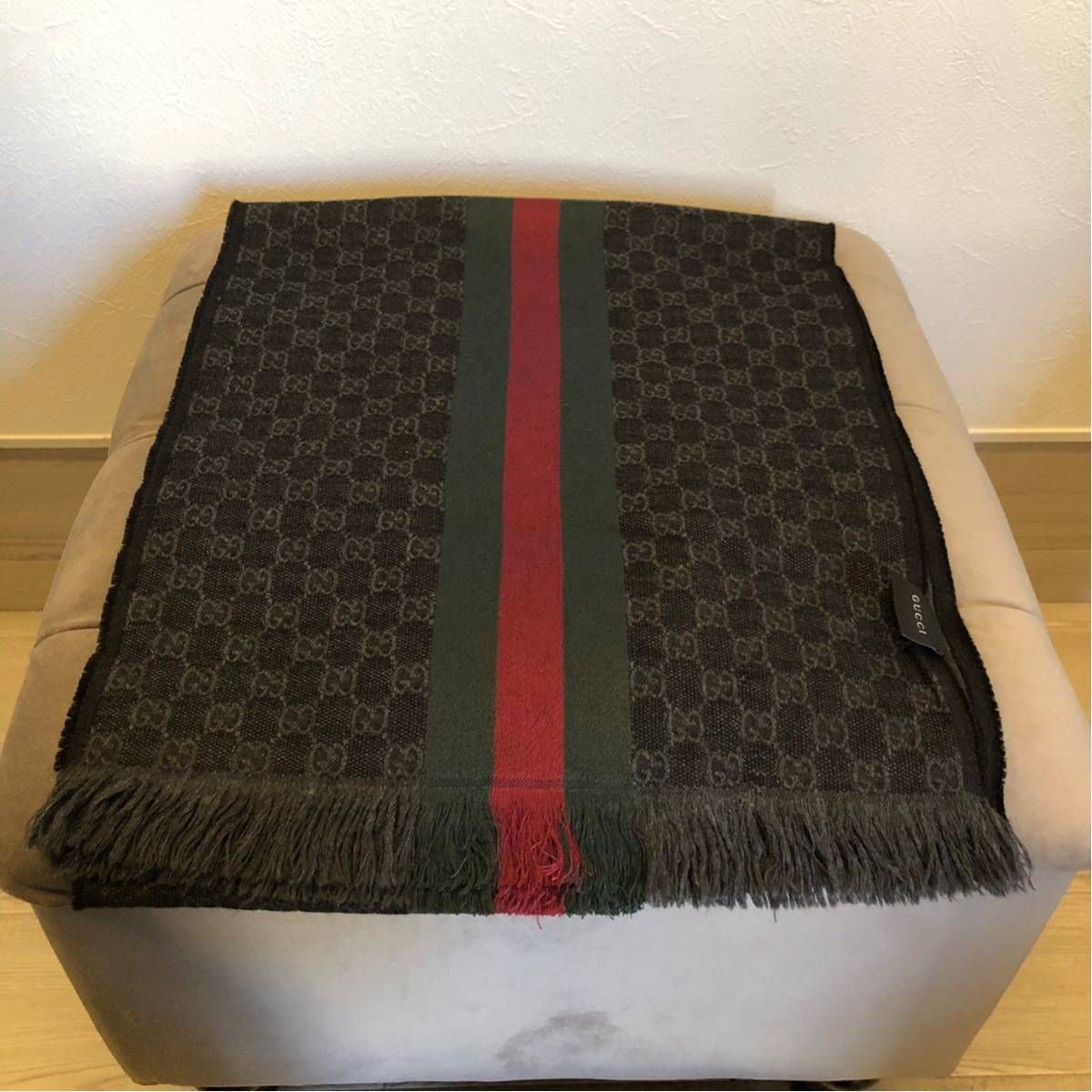 17GUCCIウールのあったかストール◆年末ラスト他多数出品