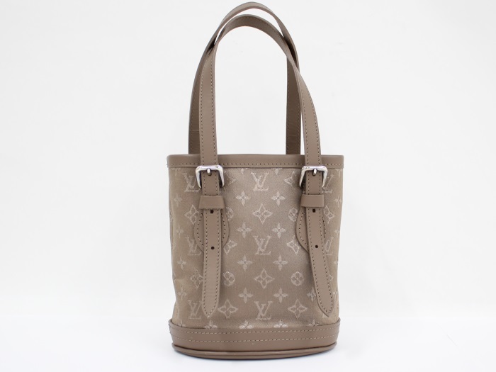LOUIS リトルバケット VUITTON モノグラムサテン ルイヴィトン 