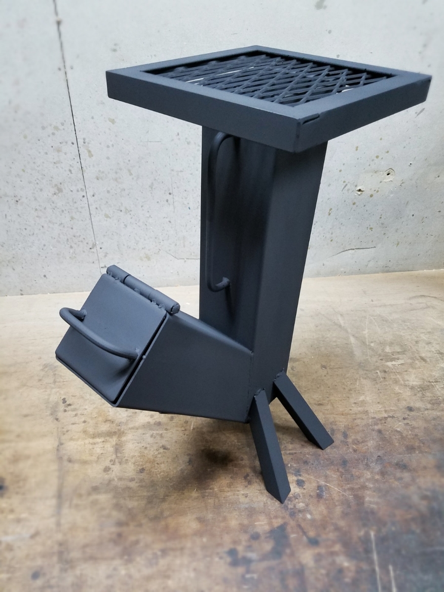 ハンドメイドのロケットストーブ キャンプ ロケットストーブ キャンプ