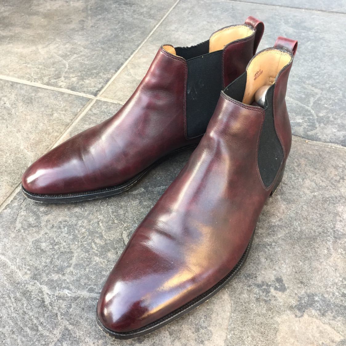  John Lobb ジョンロブ チューダー サイドゴア ブーツ 7.5E プラムミュージアムカーフ 廃番モデル 7 1/2 チェルシーブーツ(靴)｜売買されたオークション情報、yahooの商品情報をアーカイブ公開 - オ 靴