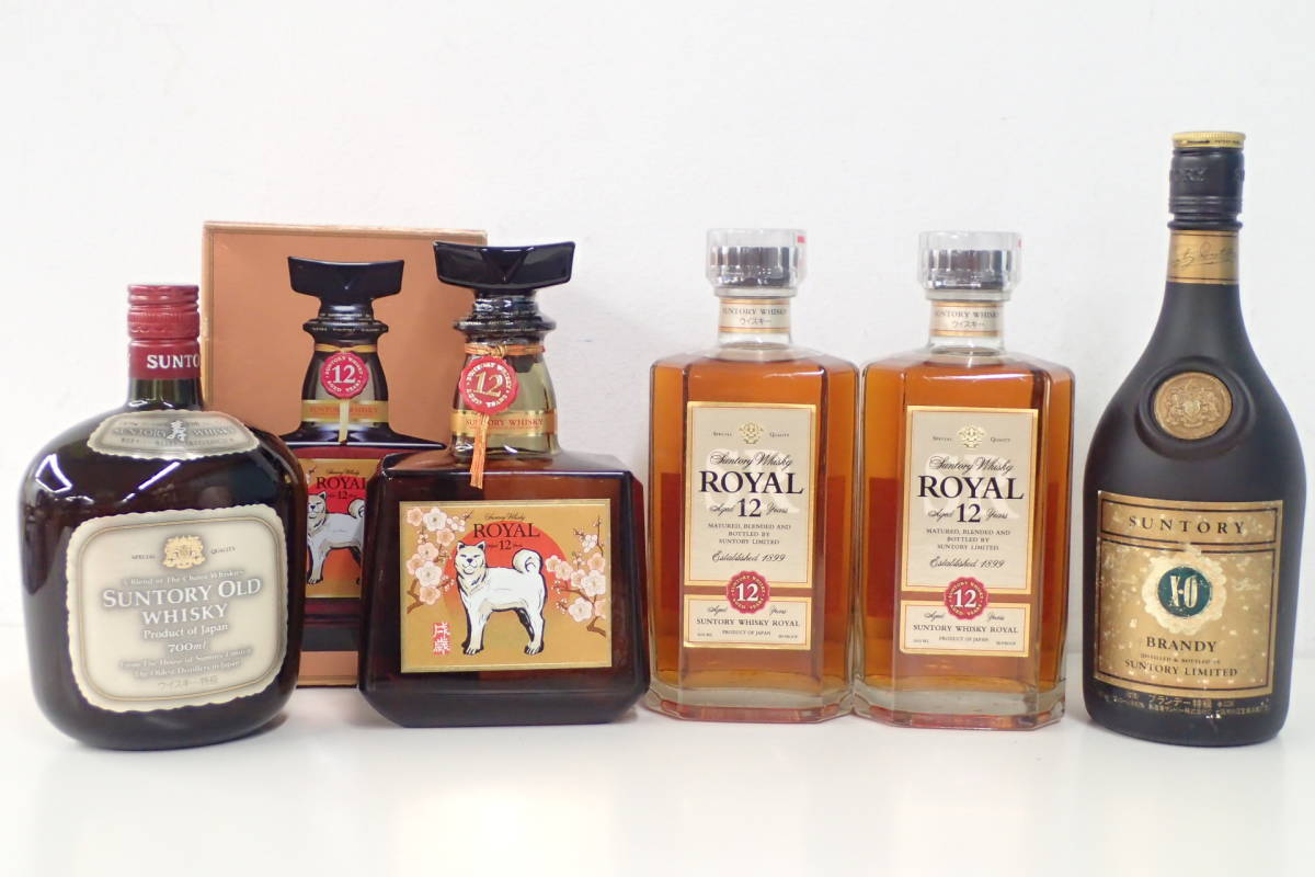 未開栓 サントリーウイスキー ローヤル 12年 戌歳 700ml/SR 660ml×2本