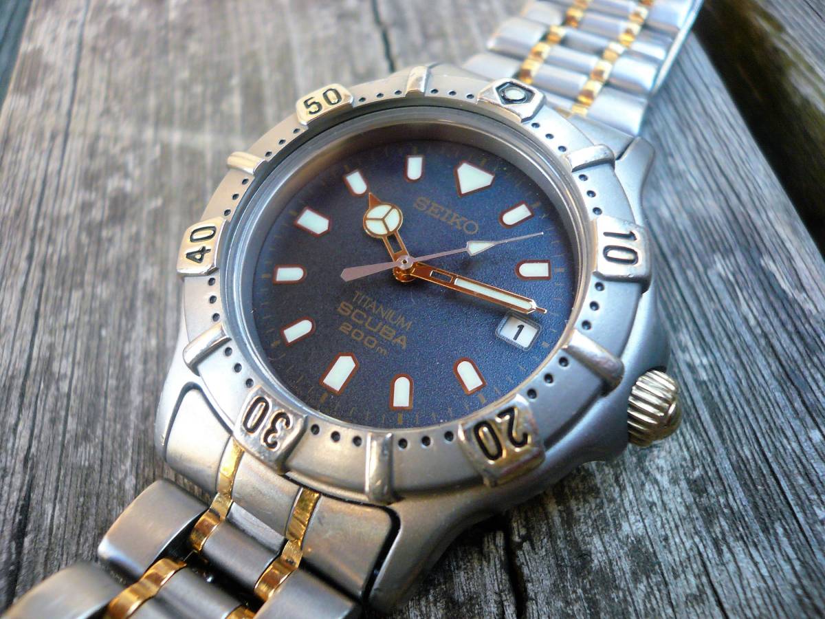稼働 SEIKO チタンSCUBA 7N35-6110 メンズ腕時計 qz 2026年最新】Yahoo 