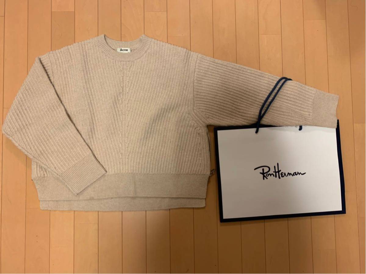 Acne Studios リブニット XS ロンハーマン購入 美品 ロンハーマン購入 Acne Studios/アクネ ストゥディオズ 長袖ニット