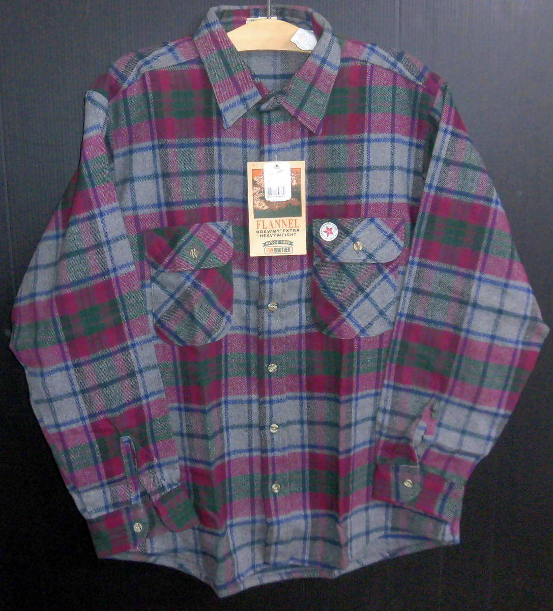 ◎新品◆FIVE BROTHER ファイブブラザー エキストラ ヘビーネルシャツ L