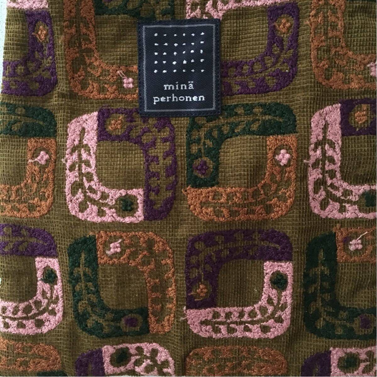 美品 京都伊勢丹 限定！mina perhonen ミナペルホネン mini bag ミニ
