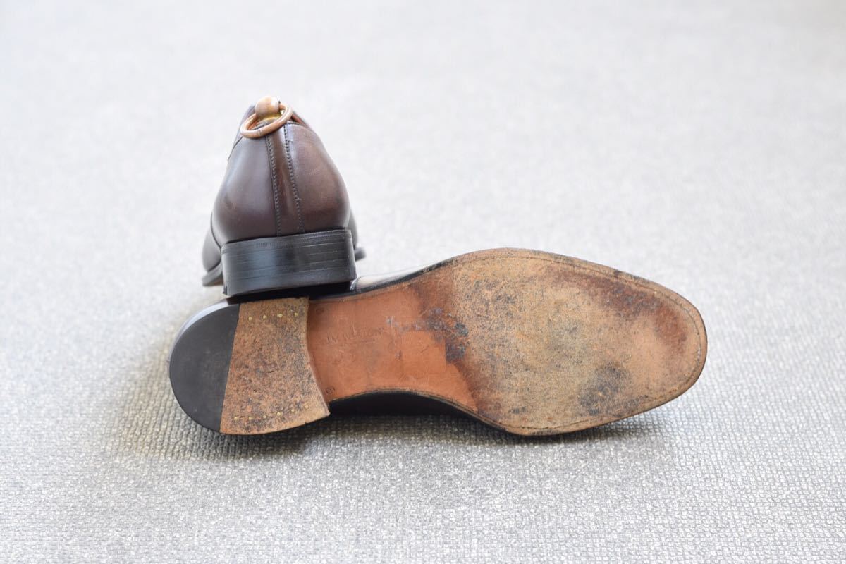 美品 J.M.WESTON 300 ストレートチップ 8E ダークブラウン 11ラスト 