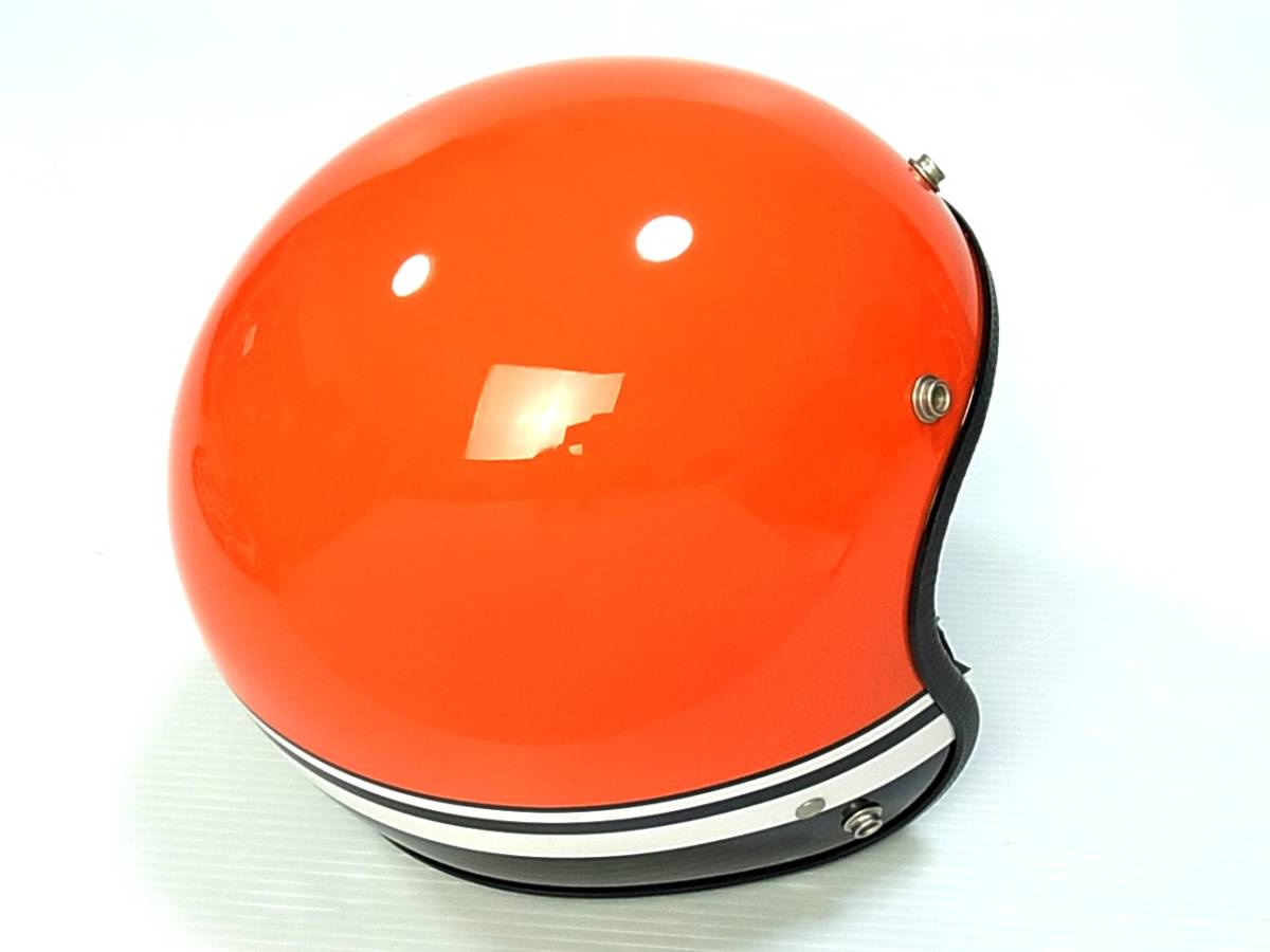 ☆展示品 Hattrick パイロットヘルメット ジェットヘルメット オレンジ
