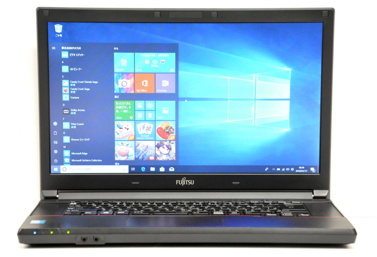 USB3.0*HDMI搭載 大画面15.6インチ 富士通 A573/G Corei5-3340M 2.7GHz メモリ4GB 大容量320GB マルチ カメラ 無線 Bluetooth Win10Pro64