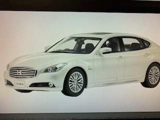 京商samurai １/18　シーマハイブリッド　ホワイトパール　新品