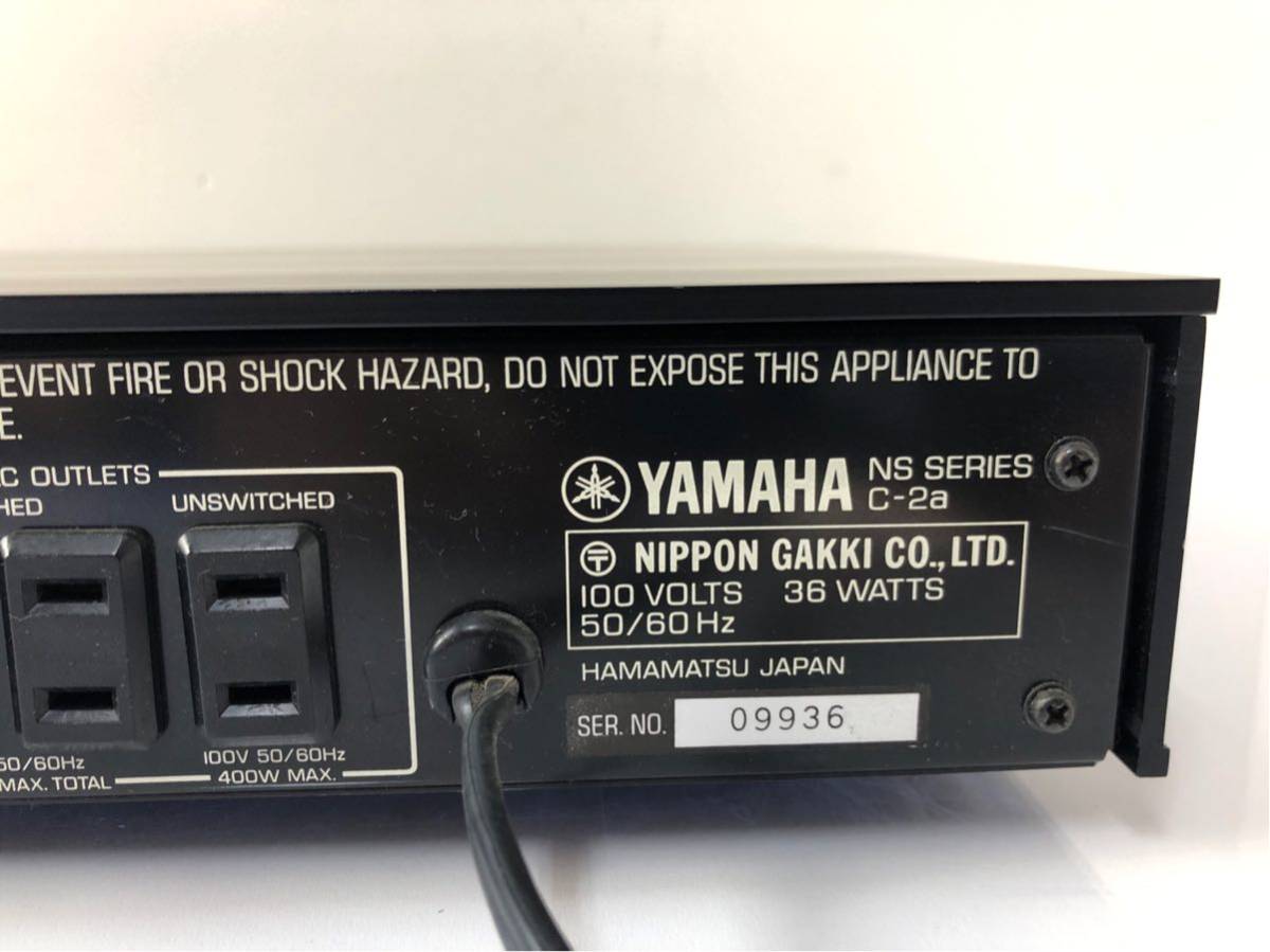 通電確認済み】YAMAHA ヤマハ コントロールアンプ プリアンプ C-2a