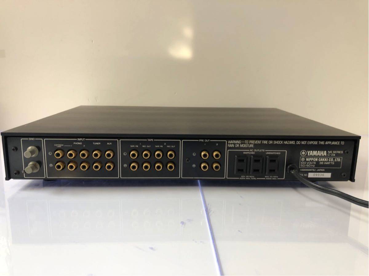 通電確認済み】YAMAHA ヤマハ コントロールアンプ プリアンプ C-2a