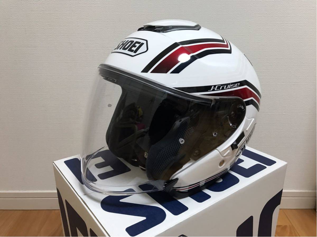 セール，送料無料 SHOEI J-Cruise STOLD ショウエイ Jクルーズ Mサイズ57cm(Mサイズ)｜売買されたオークション情報、yahooの商品情報をアーカイブ公開 - オークファン ジェットヘルメット