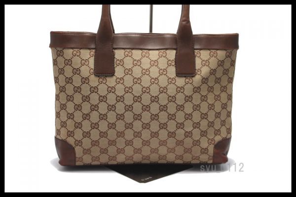 希少中古□GUCCI グッチシマ GGキャンバス×レザー トートバッグ グッチ