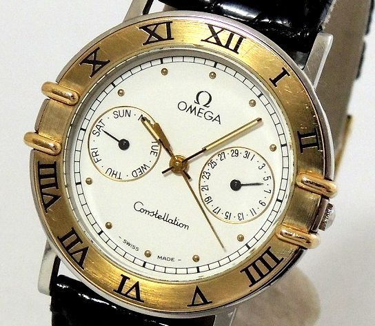  1円 OMEGA オメガ コンステレーション デイデイト コンビ K18YG/SS メンズ腕時計 純正クロコダイルベルト 純正尾錠(コンステレーション)｜売買されたオークション情報、yahooの商品情報をアーカ コンステレーション