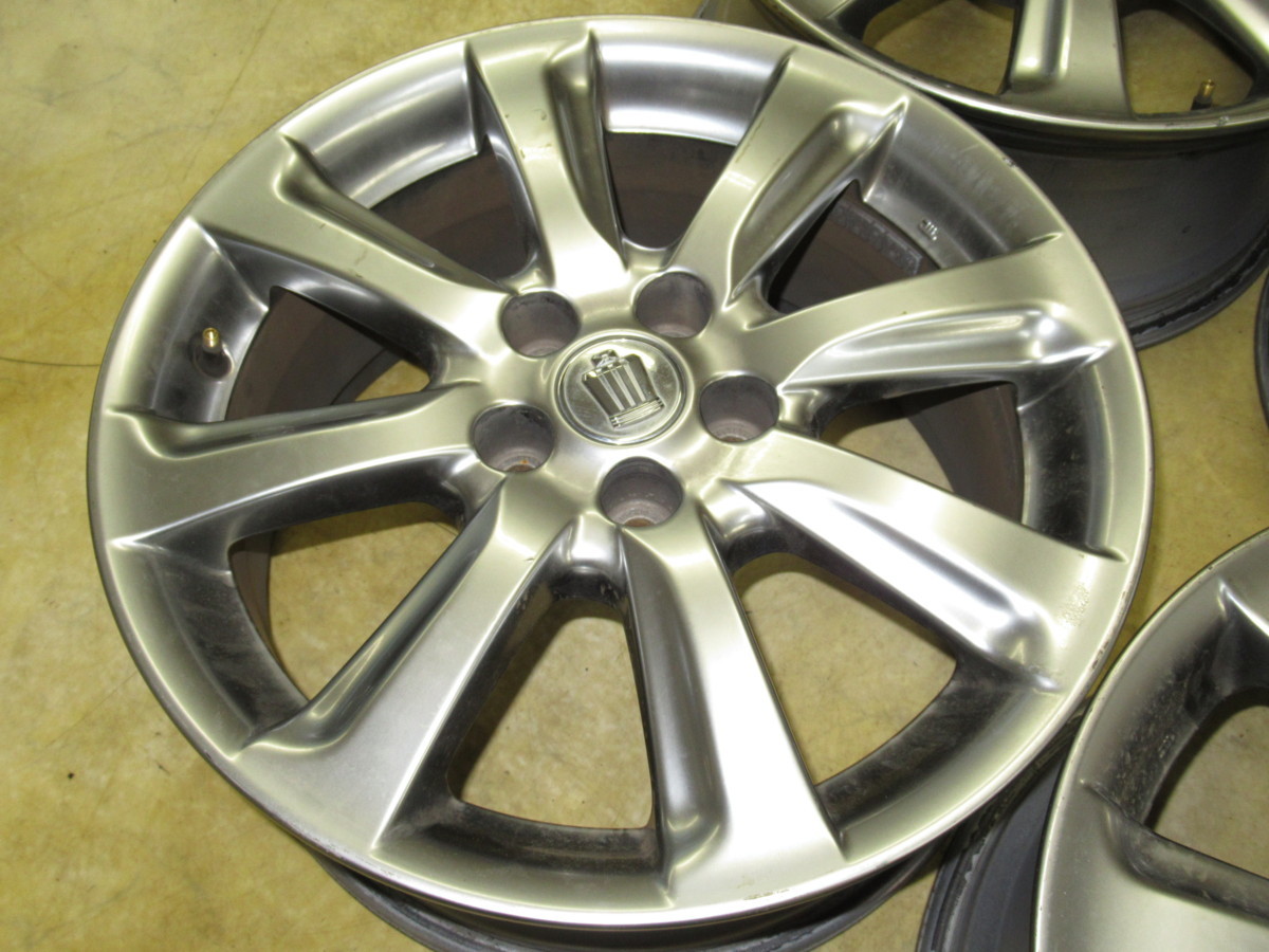 トヨタ200系クラウンアスリート純正ハイグロス 8J-18 off+45 pcd114.3